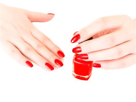 Nails With Red Varnish Fingernail, Gloss, Decorative, Varnish PNG Transparent Image and Clipart ...