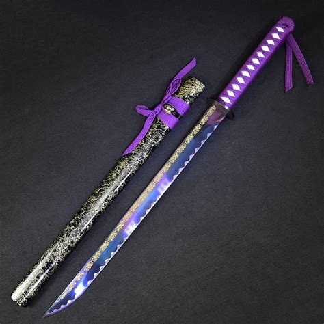 Amazon.com : Yongli Sword Purple High Manganese Steel Blade Katana ...