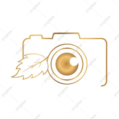 Golden Leaf Vector Hd PNG Images, Golden Leaf Camera Photography Logo, Golden Leaf Camera, Leaf ...