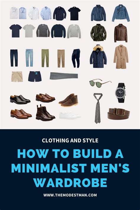 The 32 Item Minimalist Men's Wardrobe + How to Build It % % | Minimalist wardrobe men ...