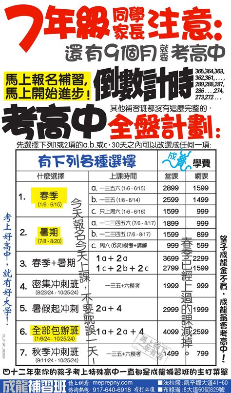 成龍網校課程Promotions Now (eMath Online Courses) - meprepny.com