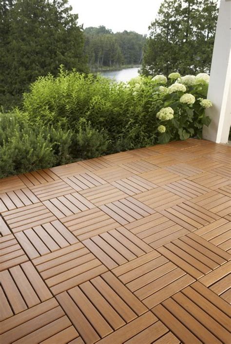 Creative patio flooring-10 Concrete Patios, Wooden Patios, Cement Patio, Concrete Tiles, Wood ...