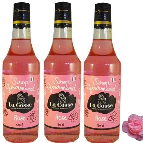 Rose syrup batch of 3- Online French delicatessen