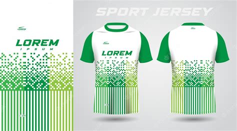 Premium Vector | Green shirt sport jersey design