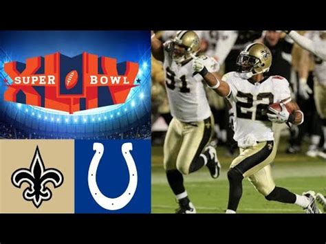 New Orleans Saints vs. Indianapolis Colts | Super Bowl XLIV Highlights ...