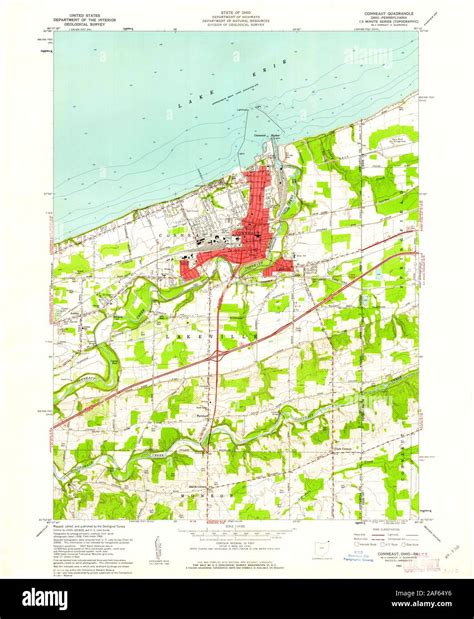 Conneaut ohio map Cut Out Stock Images & Pictures - Alamy