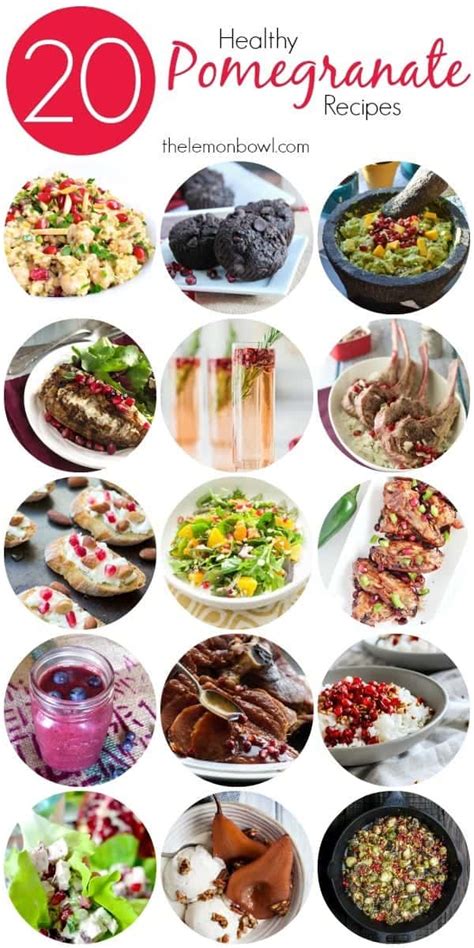 20 Healthy Pomegranate Recipes - The Lemon Bowl®