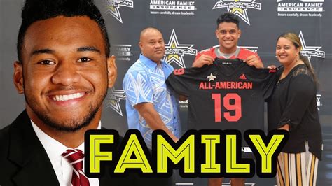 Tua Tagovailoa Family Video With Former Parents and Brother Taulia ...