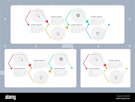 Business profit infographic chart design template set Stock Vector ...