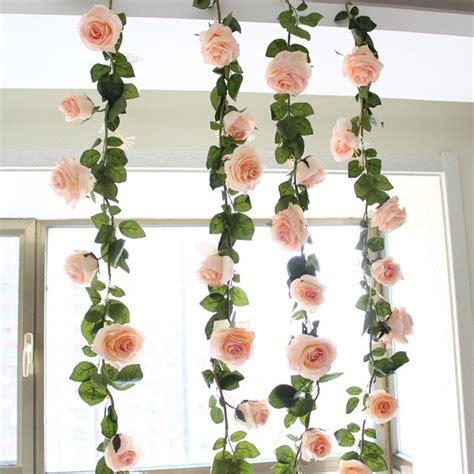 [43% OFF] 1PC Rose Artificial Flowers Home Wedding Garden Wall Hanging Flower Decorations | Rosegal