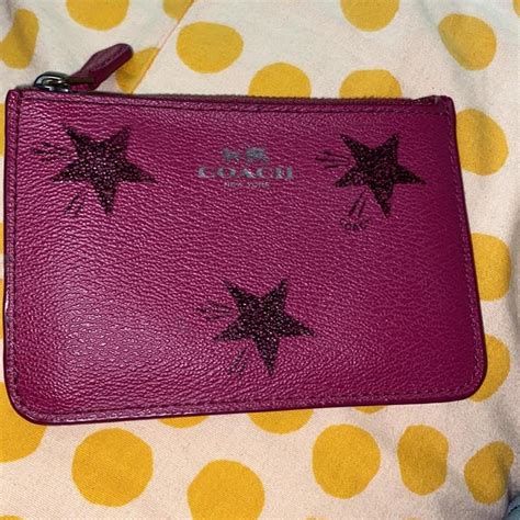 Coach Women's Pink and Purple Wallet-purses | Depop