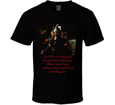 Sutekh the Destroyer Egyptian God Doctor Who Villian Quote T Shirt | Shirts, Movie t shirts, T shirt