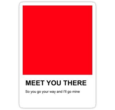 "Meet You There" Sticker for Sale by Julia DeVincentis | Print stickers, Aesthetic stickers ...