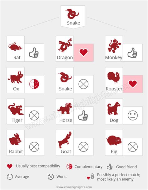 Snake Compatibility Chart: A Visual Reference of Charts | Chart Master