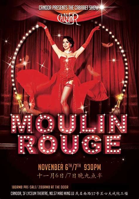 Buy The Cabaret Show: Moulin Rouge Stage Tickets in Shanghai