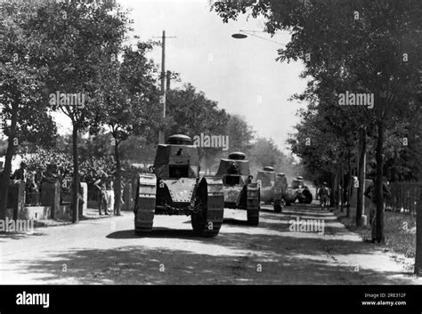 Tientsin, China: September 20, 1927 United States Marine Corps tanks ...