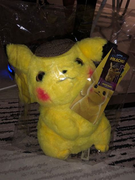 Detective Pikachu Plushie, Hobbies & Toys, Toys & Games on Carousell