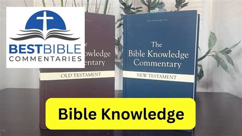 The Bible Knowledge Commentary | Bible commentary review - YouTube