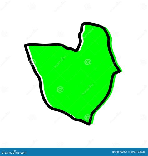 Misrata Region of Libya Vector Map Illustration Stock Vector ...