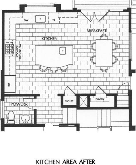 large kitchen with island floor plan - Google Search | Best kitchen layout, Kitchen designs ...