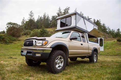 Hiatus truck camper unfolds into roomy hard-walled penthouse | Truck camper, Pickup camper ...