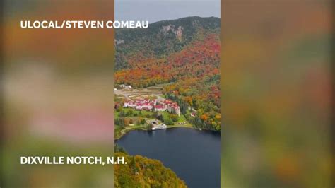 Video: Fall foliage starting to show in northern New Hampshire