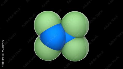 Nitrogen fluoride (dinitrogen tetrafluoride or tetrafluorohydrazine ...