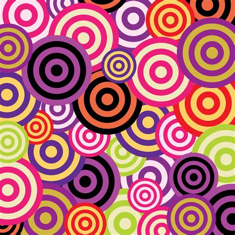 Circles Retro 60s Background Free Stock Photo - Public Domain Pictures