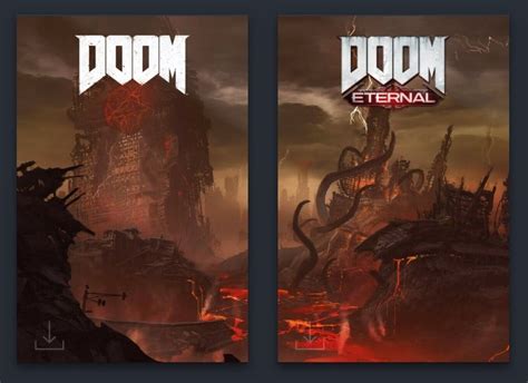 Doom and Doom Eternal Custom Steam Artwork : r/steamgrid