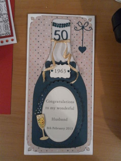 Male 50th Birthday Card | 50th birthday cards, Male cards, Card making