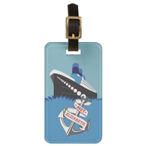 Cruise Ship Personalized Travel Luggage Tag | Zazzle.com | Travel ...