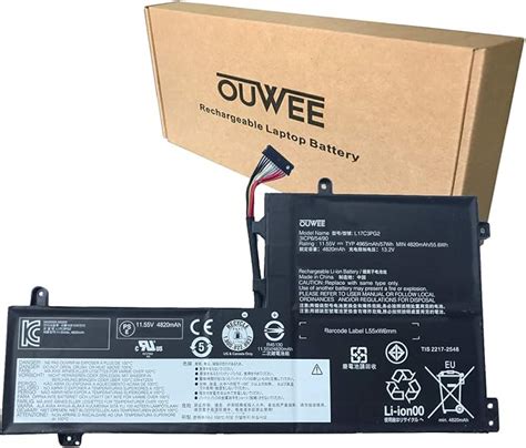 Amazon.com: OUWEE L17C3PG2 Laptop Battery Compatible with Lenovo Legion Y7000-2019 Y7000P-1060 ...