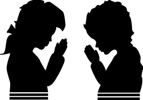 Silhouette Children Praying - ClipArt Best