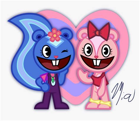 I Drew Petunia And Giggles - Pink Giggles Happy Tree Friends, HD Png ...