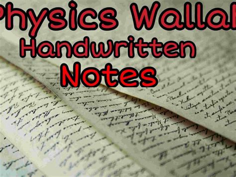 Stunning Physics Wallah Notes Class 12 Current Electricity Important ...