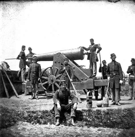 Civil War Union Artillery. Na Union Artillery Battery During The Civil War. Poster Print by (24 ...