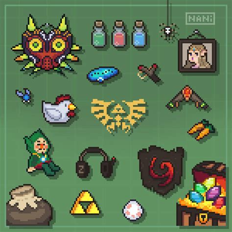 Zelda items by Nanibananyy on DeviantArt