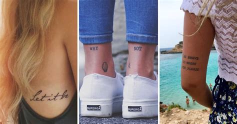 43+ Tattoo Ideas For Women With Meaning Quotes Gif