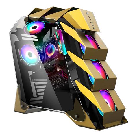 Micro Atx Gaming Case Computer Gaming Pc Case Argb Led Cabinet Computer ...
