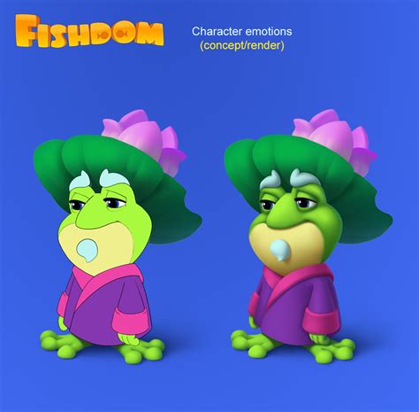 Fishdom. Characters emotions for comics on Behance