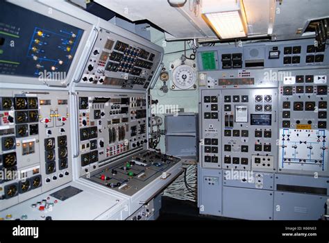 control room of an inside a submarine Stock Photo - Alamy