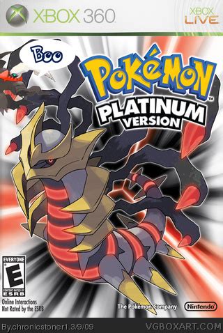 pokemon platinum Xbox 360 Box Art Cover by chronicstoner1