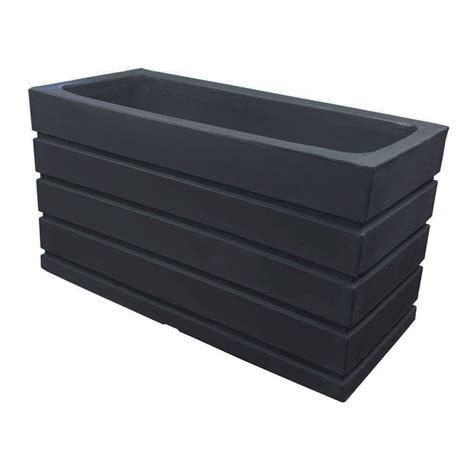 Large Plastic Planter Boxes - Ellis by Crescent Garden | Large indoor planters, Resin planters