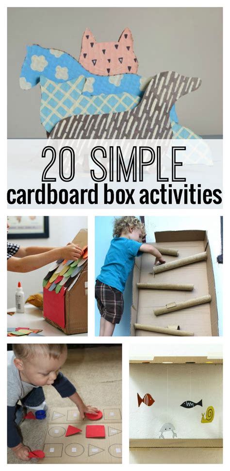 20 Simple Cardboard Box Activities for Kids