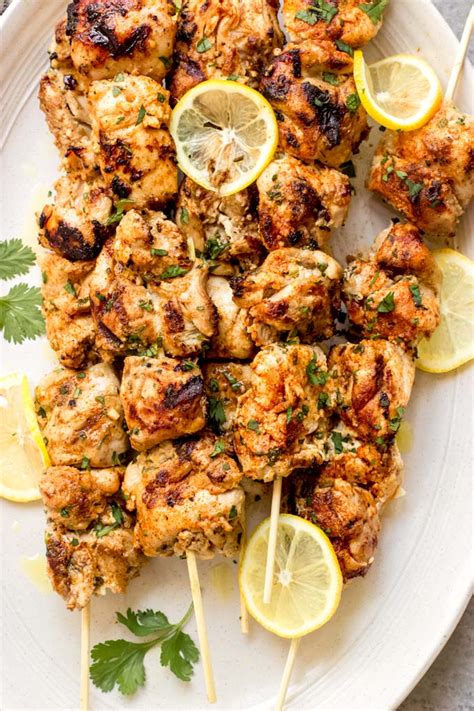 Best Yogurt Marinated Chicken Kebabs - Little Broken