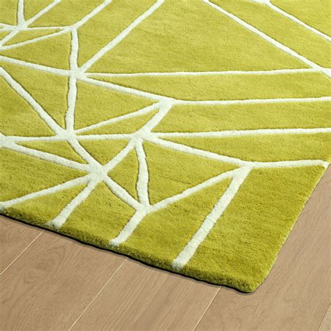 Modern Loom Origami Hand Tufted Lime Green Modern Rug from the Modern Rug Masters collection at ...