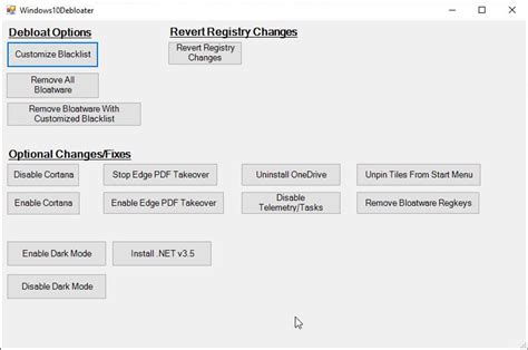 Windows 10 Bloatware Removal Tool