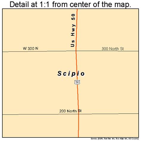 Scipio Utah Street Map 4967880