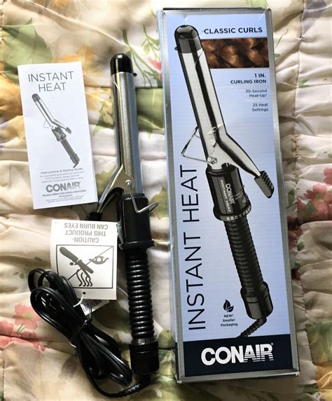 Conair 1 In. Curling Iron 30 Second Heat Up 25 Settings Dual Voltage Auto Off