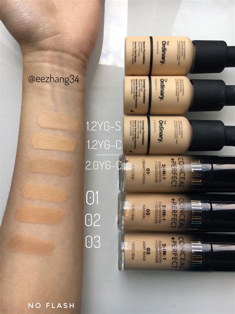 The ordinary foundation and milani conceal + perfect foundation ...